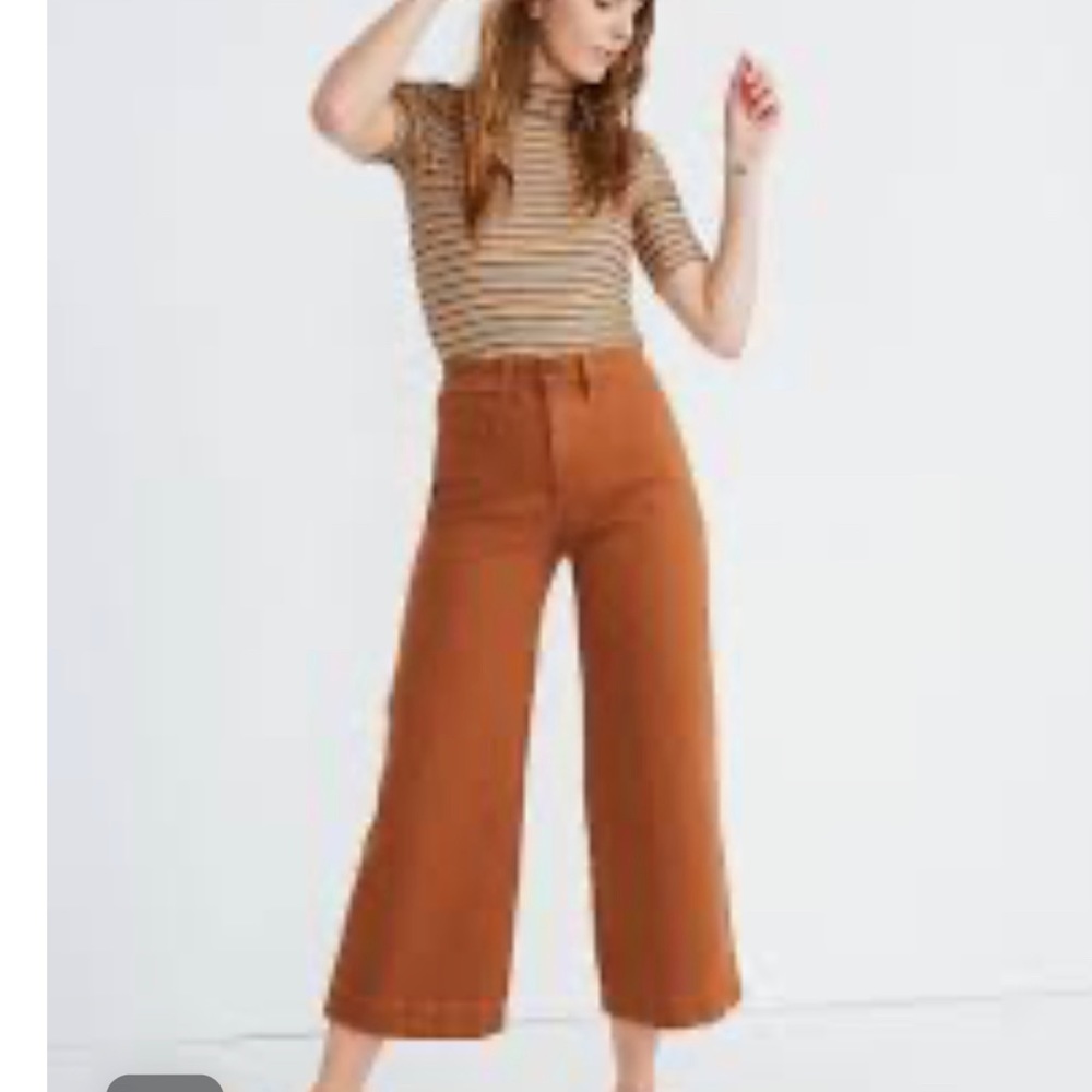 Women’s Madewell Emmett Wide Leg Cropped Jeans Size 26